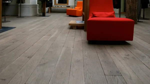 Bespoke grey hardwood flooring