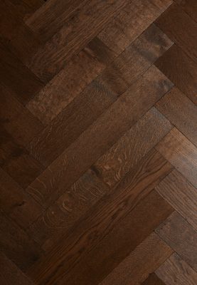 Dark hardwood flooring swatch campagnaherringbone corine