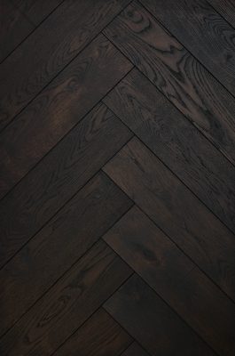 Dark hardwood flooring swatch herringbone ordino